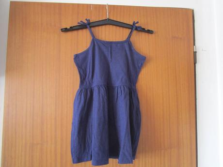 Modré bavl. letní šatečky na ramínka, vel. 134, pepco,134