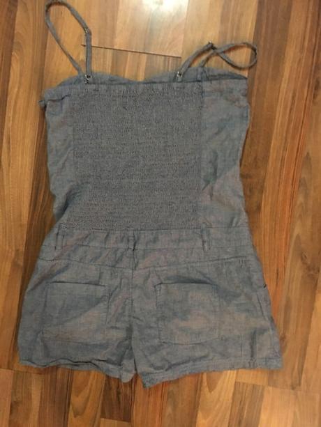 Kraťáskový džínový overal, vel s-l, golddigga, m