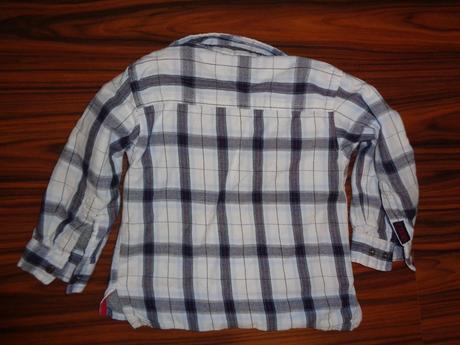 Luxusní káro košile podšitá bavlnou, h&m,92