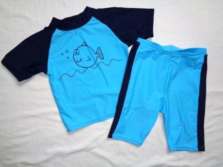 Luxusní tyrkysový plavkový komplet s rybičkou, alive,86