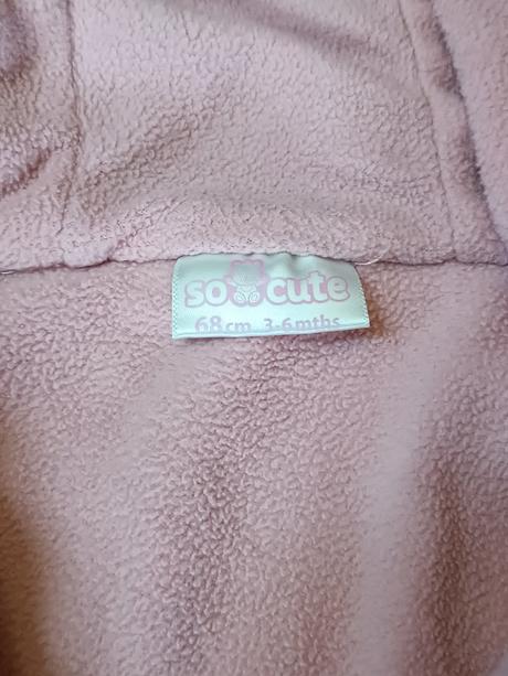 Dívčí plyšový overal, zn. so cute, vel. 68, 68