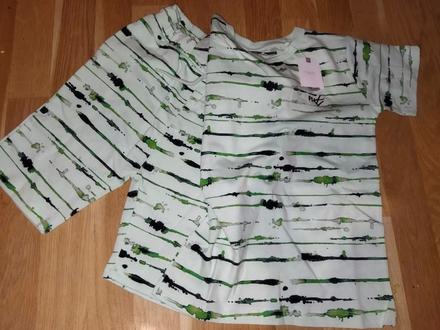 Zelený komplet kratase + tričko 122 next, next,122