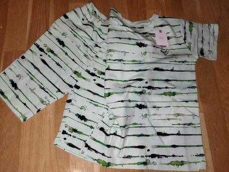 Zelený komplet kratase + tričko 122 next, next,122