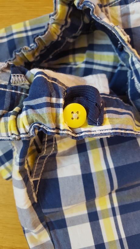 Kostkované kraťasy, palomino,98