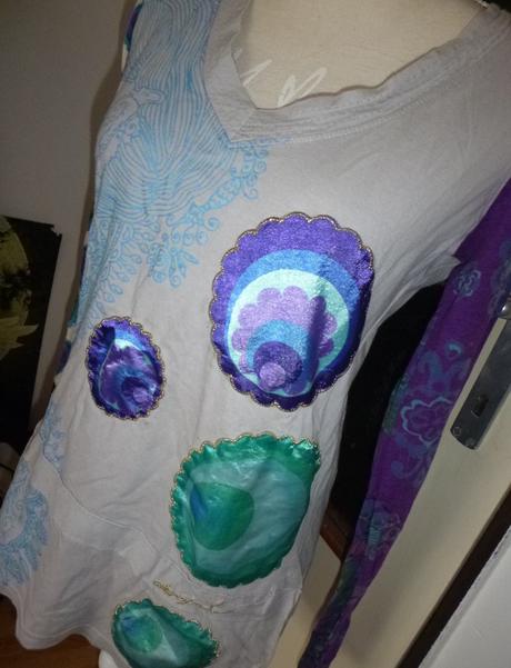 Prodloužené triko desigual - vel.m-l, desigual,m