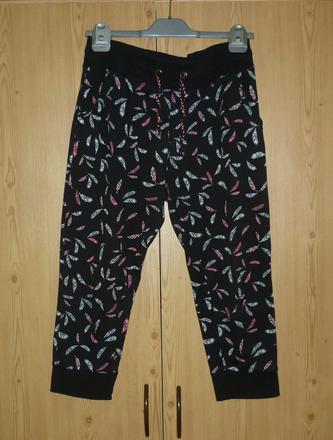 Černé dámské 3/4 teplákové kalhoty takko fashion, takko,m