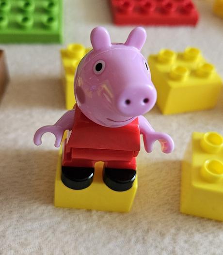 Peppa pig stavebnice play big, kompatibilní s legp,
