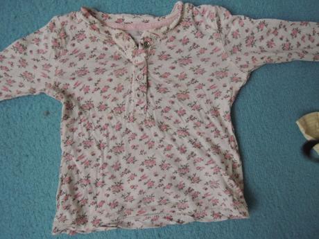 Tričko s kytičkama, h&m,68