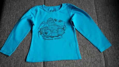 Tyrkysové tričko vel. 110-116, girl2girl,110