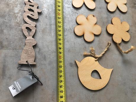 8x dekorace závěsné jaro next zajíc motýl ptáček, 