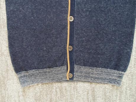 Modrý svetr svetřík knoflíčky, marks & spencer,146