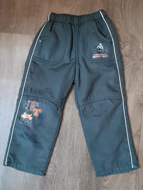3x oteplováky/zateplené kalhoty, vel. 104, loap,104