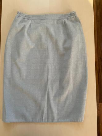 Pouzdrová modrá sukně, vel 44/xxl možná xl, měřte, xxl