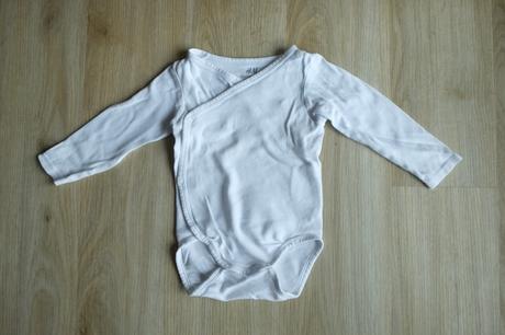 Bílé zavinovací body, h&m,74