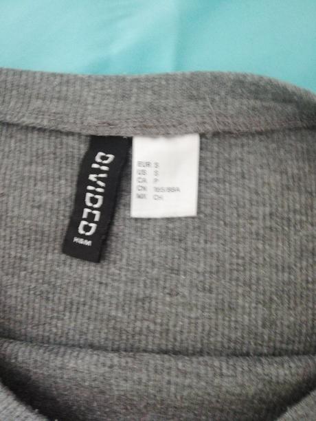 Žebrované triko, h&m,s