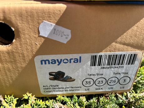 Nové kožené sandálky mayoral 35, mayoral,35