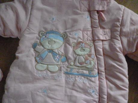 Zimní kombinéza s rukavičkama vel.0-3 m, 62