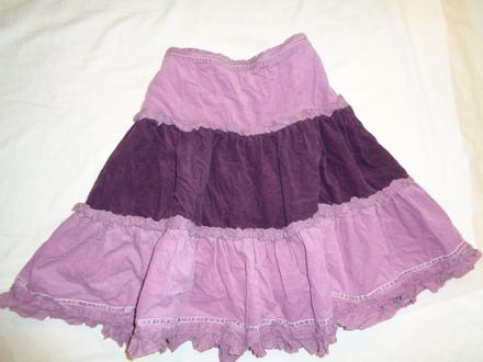 Krásná bohatá volánová manžestrová sukně, monsoon,134