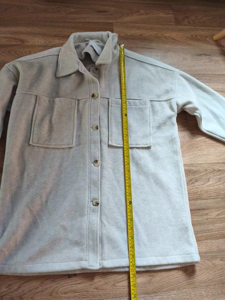 Košilová bunda / krémový kabátek l/xl, gate,l