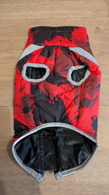 Ka460 teplá bunda pro pejsky, délka zad 32 cm,