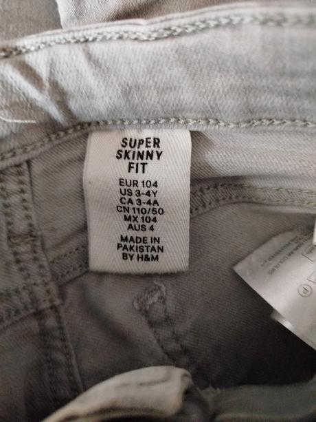 Džíny zn. h&m vel.104, h&m,104