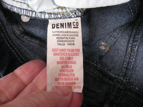 Elastické dívčí džíny, denim co,104