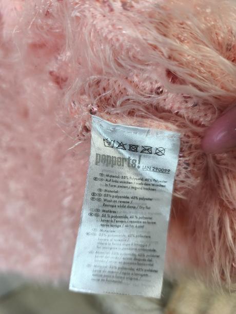 Třpytivý růžový kardigan s flitry 146-164 / xs, pepperts,146