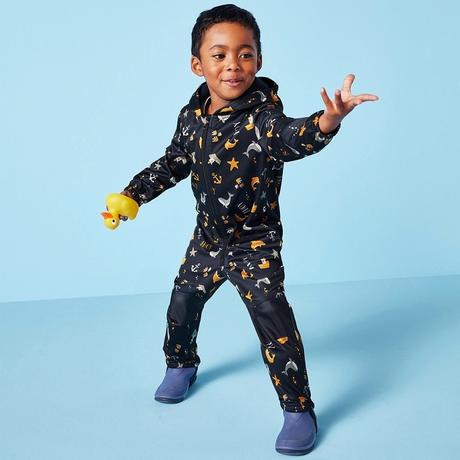 Vzorovaná softshellová kombinéza vel. 110/116, lupilu,110 / 116