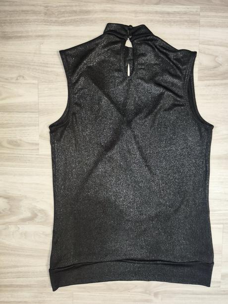 Černo stříbrný top orsay m/l, orsay,l