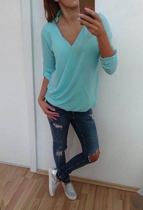 Halenka s překřížením, m