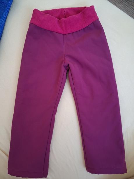 Softshellové kalhoty s beránkem, 98