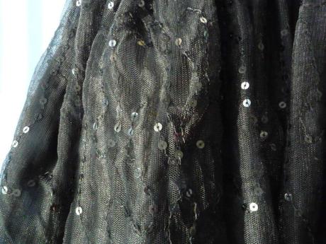 Tutu sukně černá třpytivá vel. 140, tu,140