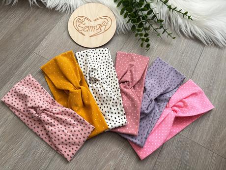 Čelenka s křížením - mix vzorů a velikostí, 74 - 158