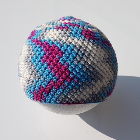 F61 dívčí háčkovaná čepice vel. 98-104, 98