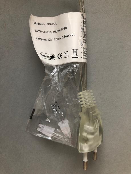 Světelné řetězy 2x girlandy koule bílá 2m elektric, 