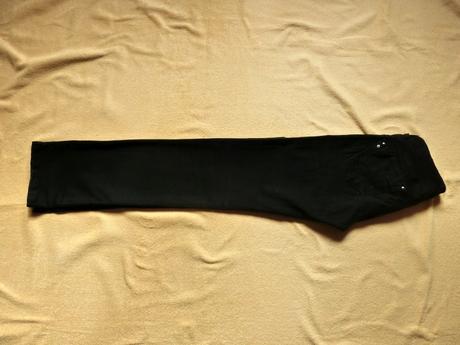 Černé plátěné kalhoty džíny jeansy terranova rovné, terranova,s