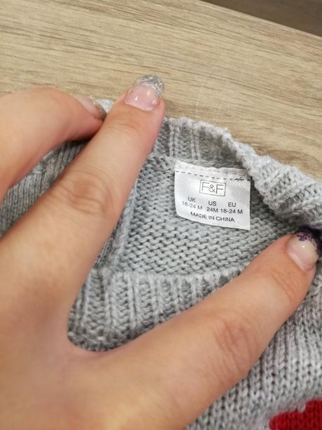 Dívčí svetřík f&f 18-24měsíců, f&f,98