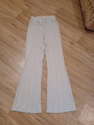 Žebrované legíny do zvonu h&m 146, h&m,146