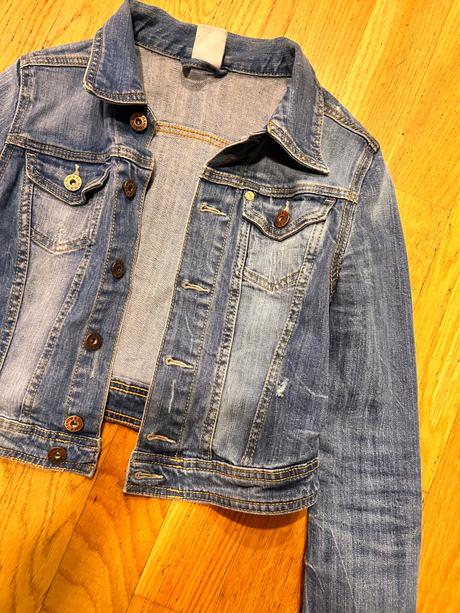 Džínová bunda denim, h&m,158