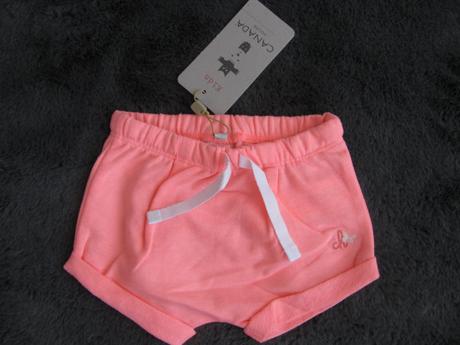 Neonově růžové bavlněné šortky, house,56