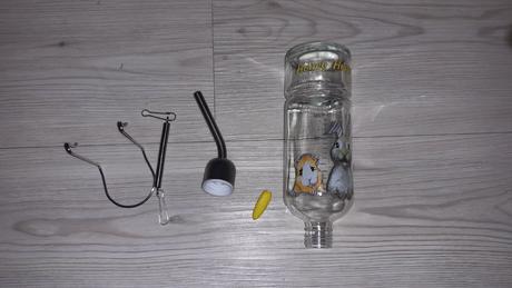 Napáječka skleněná s potiskem 250 ml - nové, 