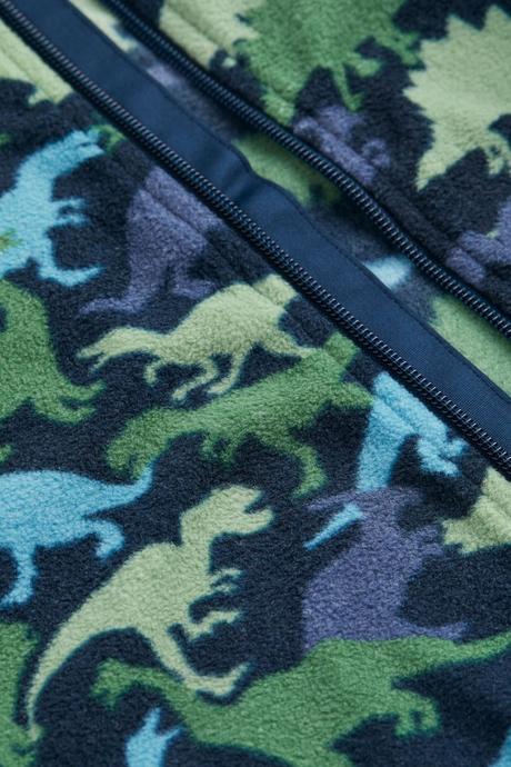 Dinosauří mikina h&m flíska vel. 98/104, h&m,98 / 104