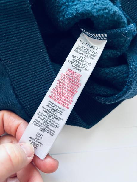 K1/ mikina modra - v.2/3 roky, primark,98