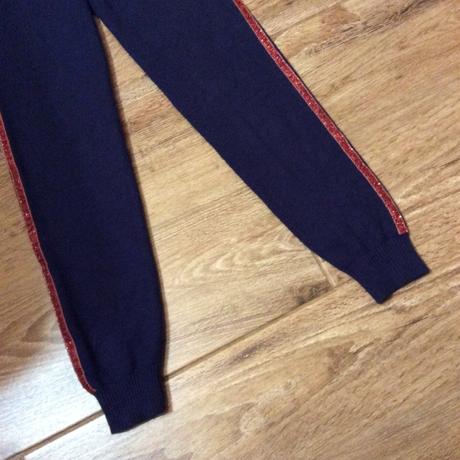 Zateplené legíny se třpytkatým lemem, primark,140