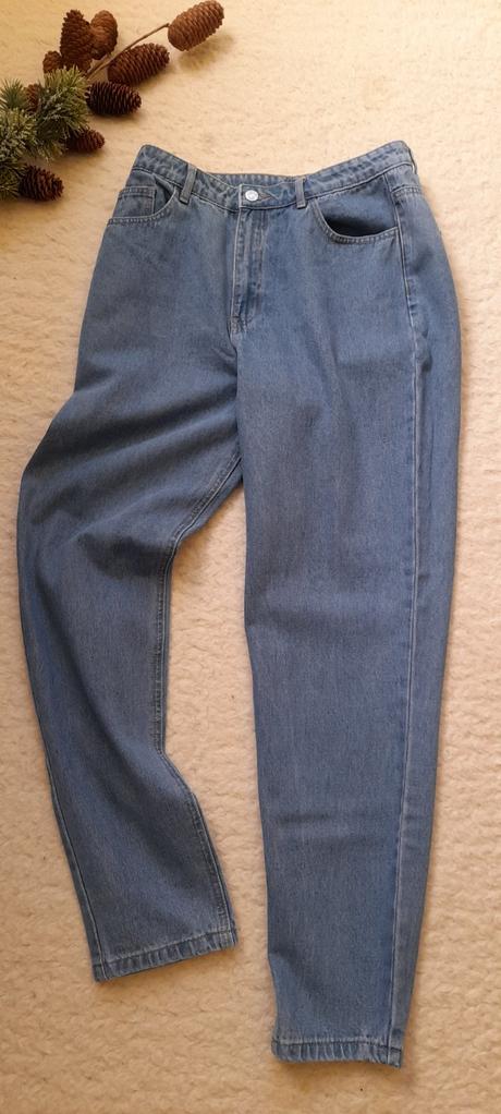 Missguided mom fit modré džíny, 40