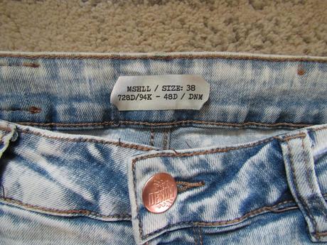 Riflové kraťasy zn.denim vel.38, denim,38