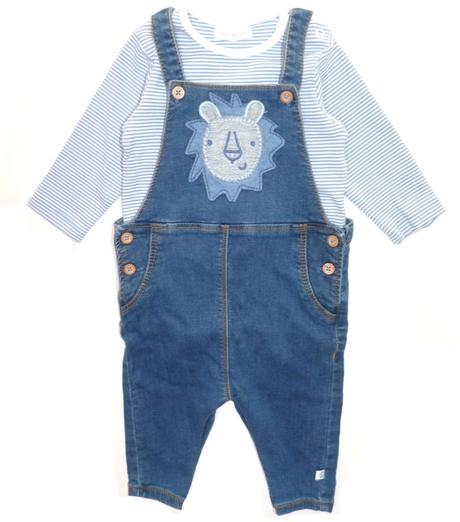 Kalhoty s lvíčkem + body vel. 68, next,68