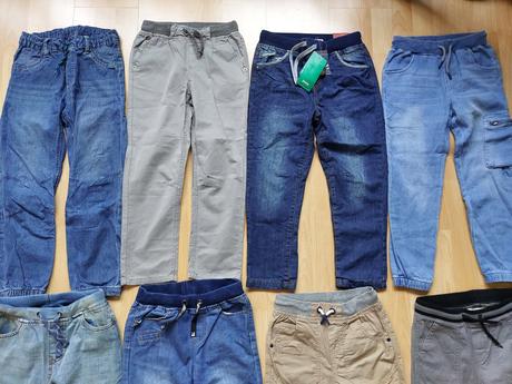 Džíny, rifle, kalhoty, vel. 128, některé nenošené, coccodrillo,128