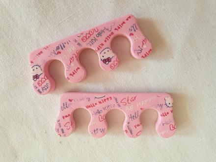 Dětské separátory prstů na nohou hello kitty,