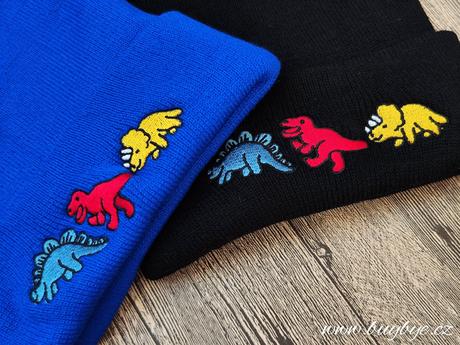 Dětská čepice - dinosauři, 